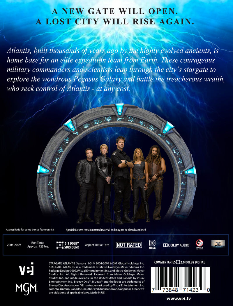 Stargate Atlantis - The Complete Series - New Super Enhanced picture [Blu Ray] #7142